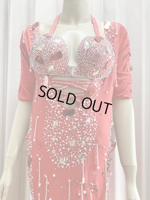 画像2: 訳あり価格　ラインストーンバラディドレス（インナーパンツ付き）