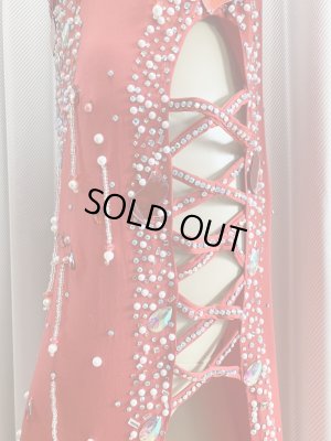 画像6: 訳あり価格　ラインストーンバラディドレス（インナーパンツ付き）