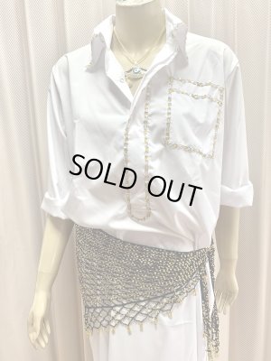 画像3: Hanine特注　白バラディ、シャツタイプガラベーヤ