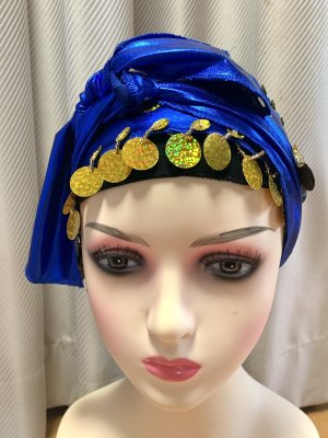 画像4: 白バラディ、スタンドカラーガラベーヤ(ヒップ＆ヘッドスカーフ付き)Mサイズ