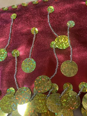 画像10: 白バラディ、スタンドカラーガラベーヤ(ヒップ＆ヘッドスカーフ付き)Lサイズ