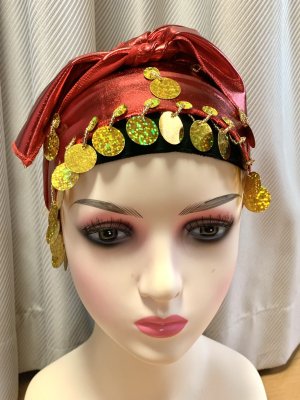 画像3: 白バラディ、スタンドカラーガラベーヤ(ヒップ＆ヘッドスカーフ付き)Lサイズ