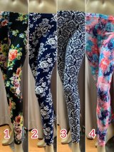 柄プリントレギンス（フリーサイズ）※単品郵送OK