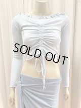 20%OFF フリル付きトップス