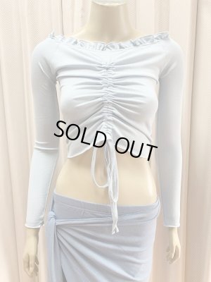 画像1: 20%OFF フリル付きトップス