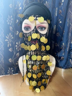 画像2: プラスチックコイン付きフェイスカバー（Gold, Silver）