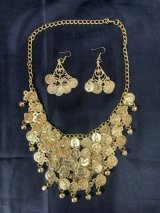 初心者向けフォークロアネックレス＆ピアスセット※単品郵送OK