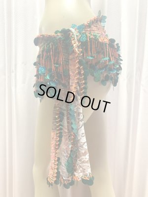 画像12: フリンジ付きレースヒップスカーフ