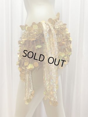 画像4: コインスパン＆フリンジ付きヒップスカーフ