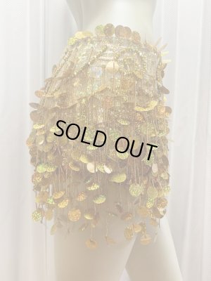 画像6: コインスパン＆フリンジ付きヒップスカーフ