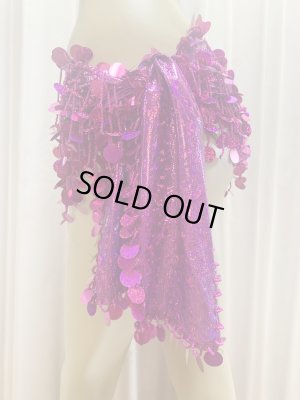 画像11: コインスパン＆フリンジ付きヒップスカーフ