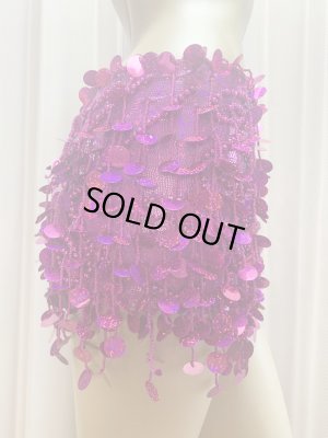 画像13: コインスパン＆フリンジ付きヒップスカーフ