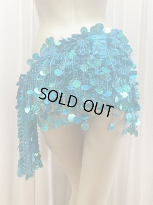 画像18: コインスパン＆フリンジ付きヒップスカーフ