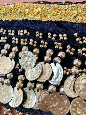 画像15: 頭に巻いてもOK！コインヒップスカーフ