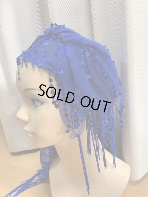 画像7: 頭に巻いてもOK！スパンコール付きトライアングルスカーフ