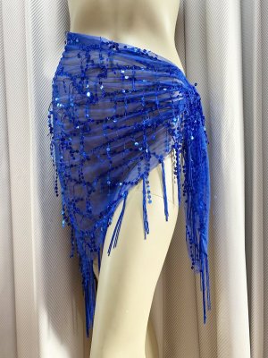 画像6: 頭に巻いてもOK！スパンコール付きトライアングルスカーフ