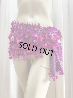 画像8: コインスパン＆フリンジ付きヒップスカーフ