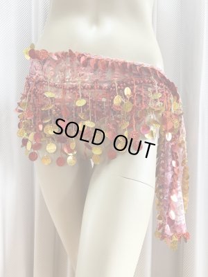 画像2: フリンジ付きレースヒップスカーフ