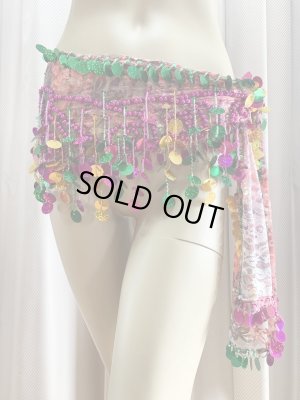 画像11: フリンジ付きレースヒップスカーフ