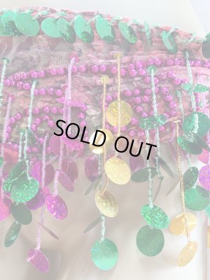 画像12: フリンジ付きレースヒップスカーフ