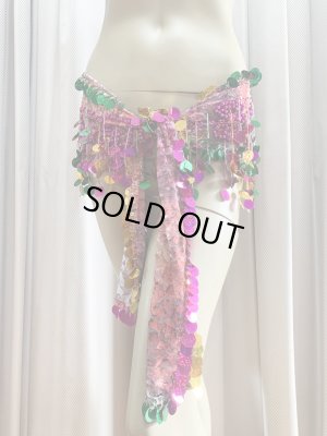 画像14: フリンジ付きレースヒップスカーフ