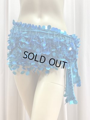 画像7: コインスパン＆フリンジ付きヒップスカーフ