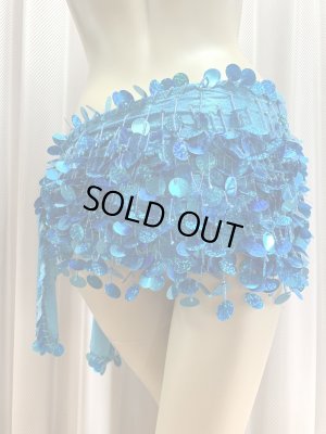 画像9: コインスパン＆フリンジ付きヒップスカーフ