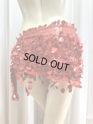 画像4: コインスパン＆フリンジ付きヒップスカーフ