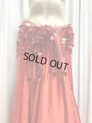 画像12: コインスパン＆フリンジ付きヒップスカーフ