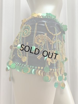 画像9: コインスパン＆フリンジ付きヒップスカーフ