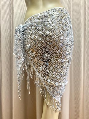 画像9: トライアングルスパンコールスカーフ（150cm×60cm)