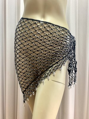 画像7: 編みネットトライアングルスカーフ