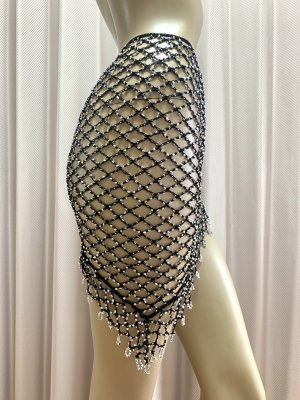 画像8: 編みネットトライアングルスカーフ