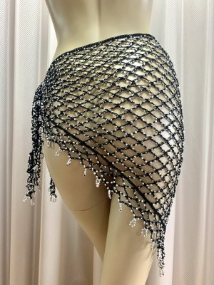 画像9: 編みネットトライアングルスカーフ