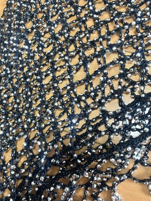 画像10: 編みネットトライアングルスカーフ