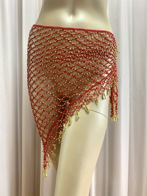 画像2: 編みネットトライアングルスカーフ