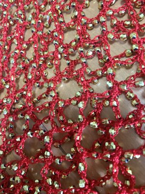 画像6: 編みネットトライアングルスカーフ