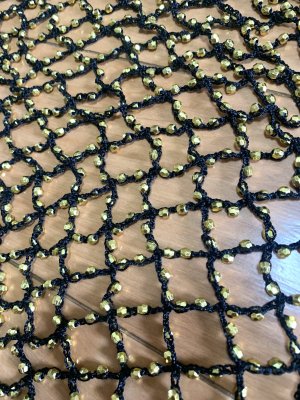 画像18: 編みネットトライアングルスカーフ