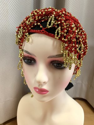 画像23: 編みネットトライアングルスカーフ