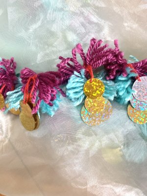 画像6: ポンポンヒップ＆ヘッドスカーフ（オーガンジー）