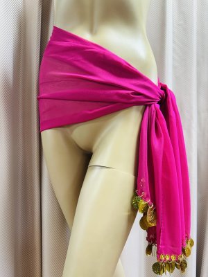 画像12: シンプルシフォンヒップスカーフ