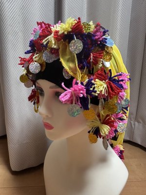 画像11: ポンポンヒップ＆ヘッドスカーフ（シフォン）