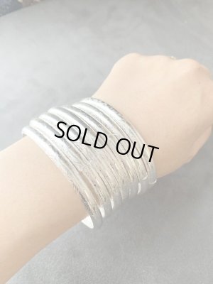 画像1: 7連アラビアンブレスレット(シルバー)