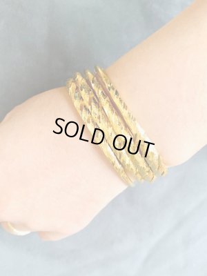 画像4: C型バングル4セット(ゴールド)