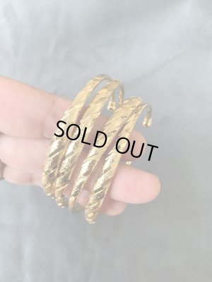 画像3: C型バングル4セット(ゴールド)