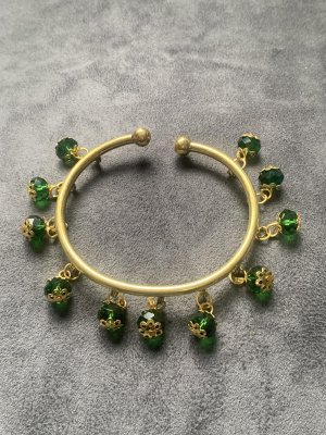 画像1: ホルハール・アンティーク風アンクレット(グリーン)