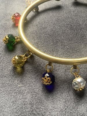 画像2: ホルハール・アンティーク風アンクレット(マルチカラー)