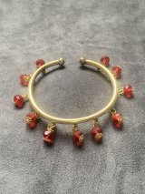 ホルハール・アンティーク風アンクレット(レッド)