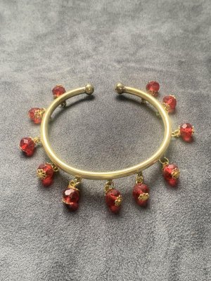 画像1: ホルハール・アンティーク風アンクレット(レッド)