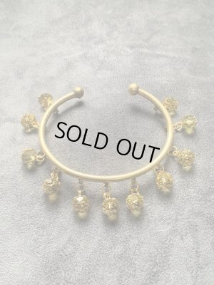 画像1: ホルハール・アンティーク風アンクレット(イエロー)